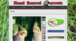 Desktop Screenshot of handrearedparrots.co.uk